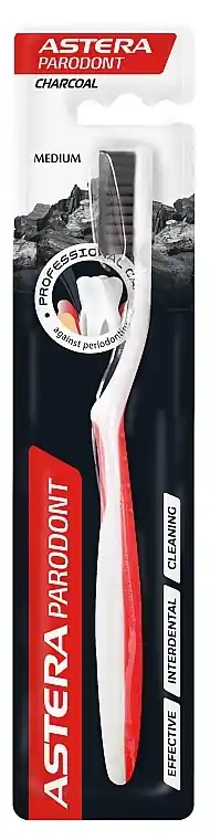 Activated Carbon Toothbrush, medium - Bath and Body