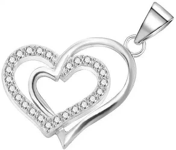 Heart Silver Pendant - Costume jewelry