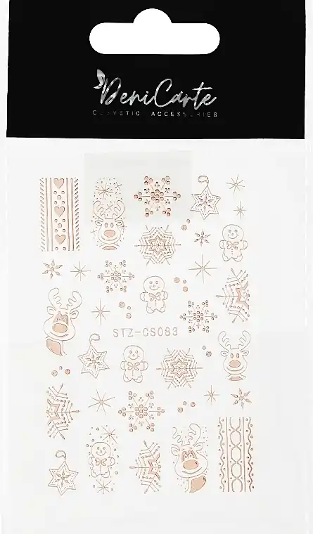 Nail Stickers, STZ-CS083, Rose Gold
