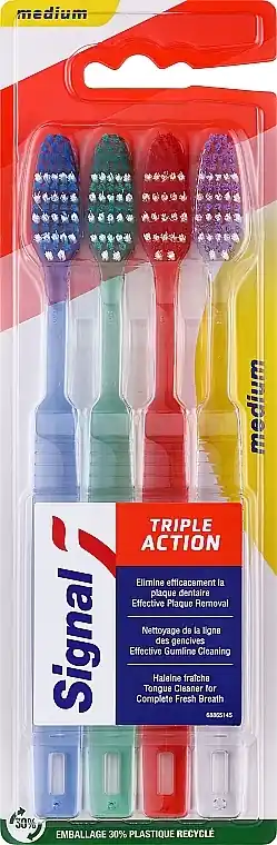 Toothbrush Set, medium, 4 pieces - Bath and Body