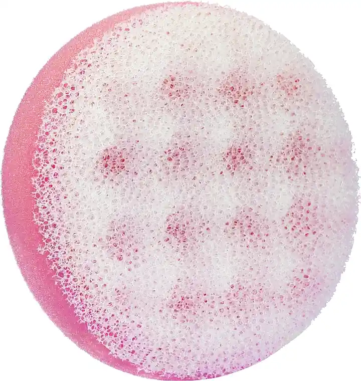 Round shower sponge, light pink - Accessories