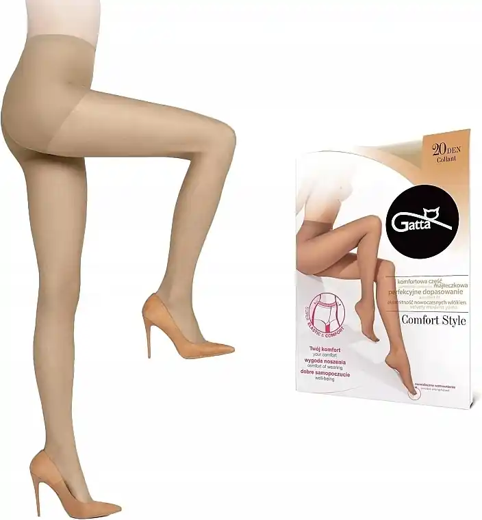 Comfort Style Tights 20 Den, beige - Clothes