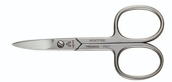 Nail Scissors, stainless steel, micro-notches, 9 cm
