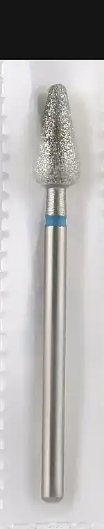 Diamond Nail File Drill Bit, rounded cone, 5.0 mm, blue - Accessories