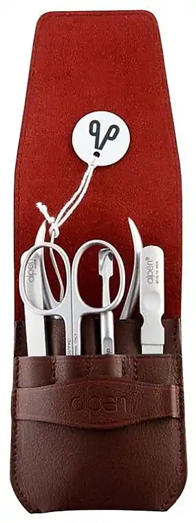 Manicure Set, 5 tools, 6874R, burgundy - Accessories