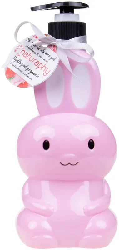 Kids Shampoo & Shower Gel with Strawberry & Aloe Vera Scent - Bath and Body