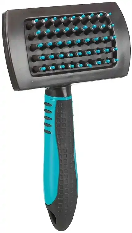 Plastic brush for dog fur care, 10x17 cm - Trixie