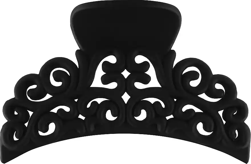 Hairclip 25877, matt black - Accessories