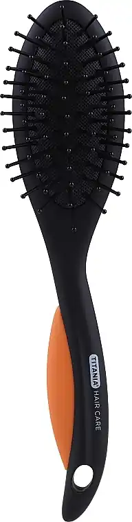 Massage Hair Brush, oval, orange - Accessories