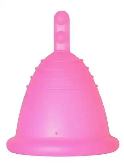 Menstrual Cup with Stem, size S, fuchsia - Accessories
