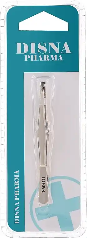 Straight Yyebrow Tweezers 7.5 cm, gold - Accessories