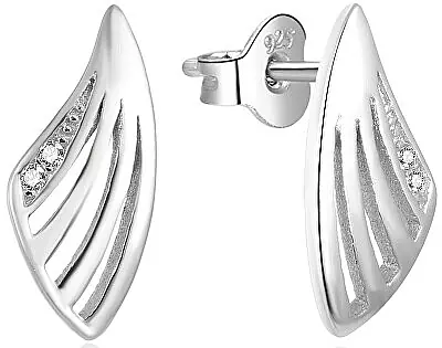 Silver Earrings with Zircons - Costume jewelry