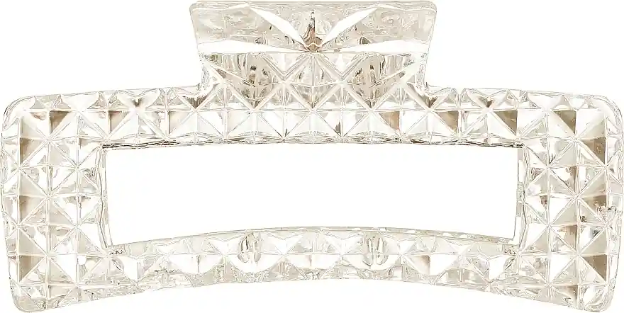 Hair claw clip, 21015, transparent beige - Accessories
