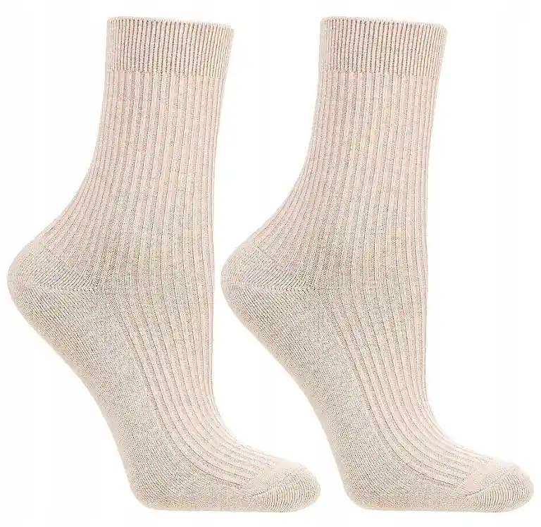 Women High Socks, light pink - Clothes
