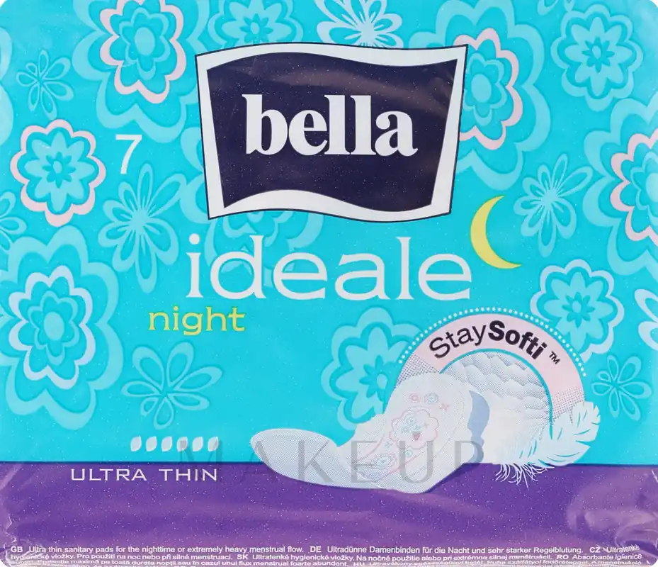 Sanitary Pads Ideale Ultra Night StaySofti, 7 pcs - Bath and Body