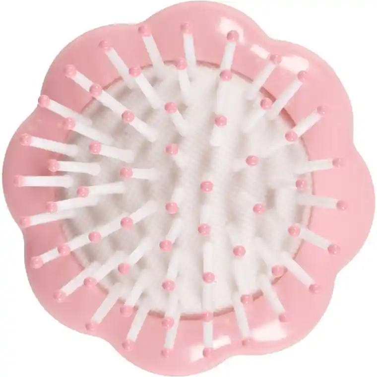 Flower-Shaped Hair Brush, 2267, pink