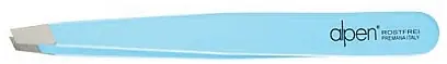 Slanted Tweezers, light blue, 10 cm - Accessories