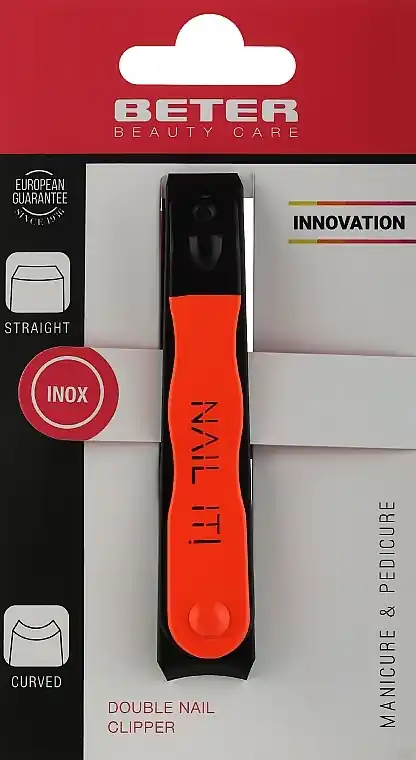 Double Nail Clipper, bright orange - Accessories