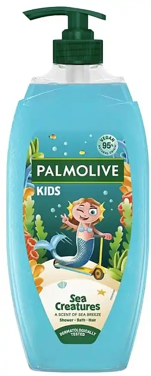 Shower Gel for Kids Sea Creatures, Little Mermaid - Bath and Body