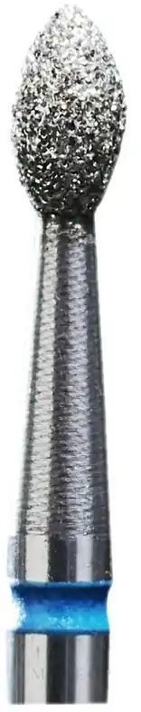Diamond Nail Drill Bit "Bud", blue, 2,5mm/4,5mm - Accessories
