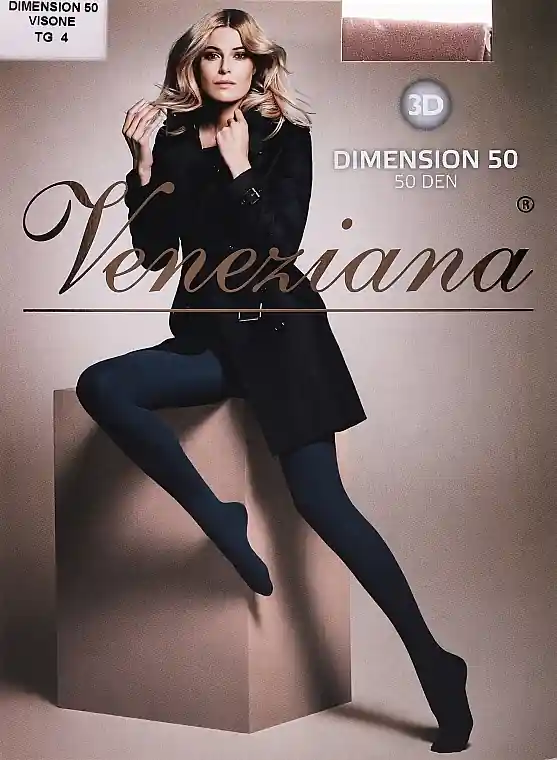 Women's Tights "Dimension 3D", 50 Den, Visone - Clothes