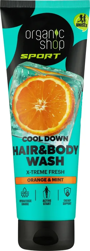Orange and Mint Hair and Body Wash Gel - Bath and Body