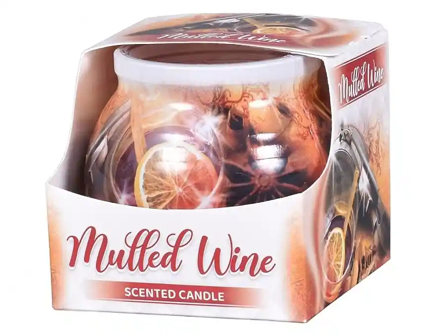 Candle in Patterned Glass - Bath and Body