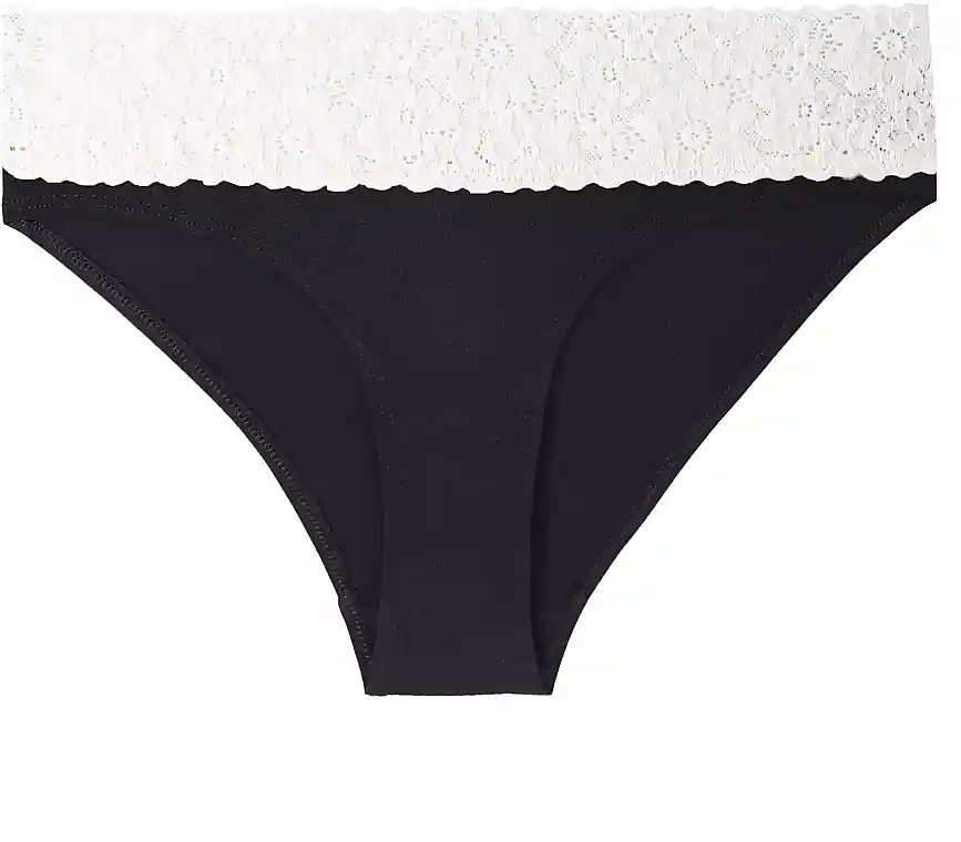 Women's Viscose Briefs, BDM500-055, Black and White