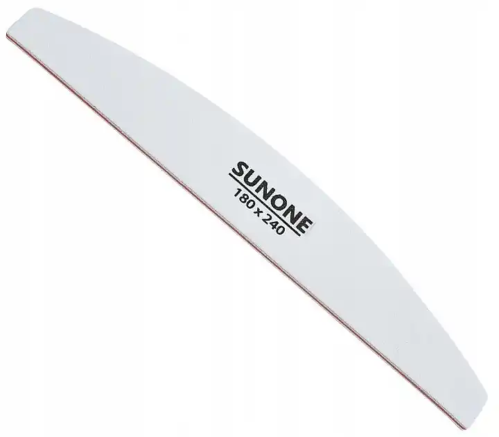 Nail file 180/240, half-moon, white