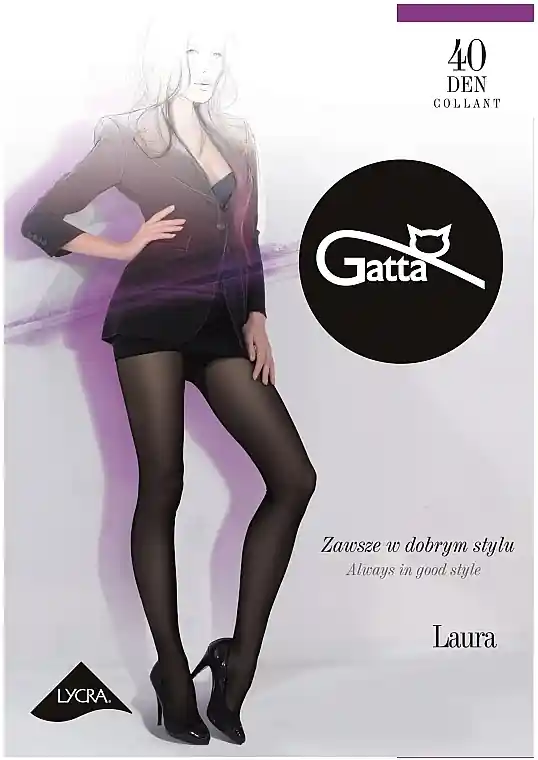 Tights "Laura" 40 Den, nero - Clothes