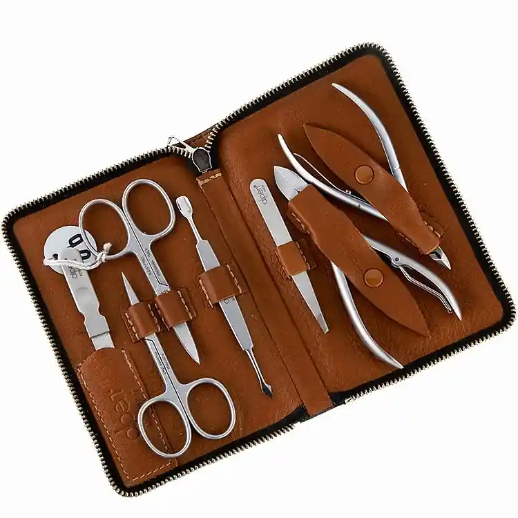 Manicure Set, 7 tools, 6845R, tobacco - Accessories
