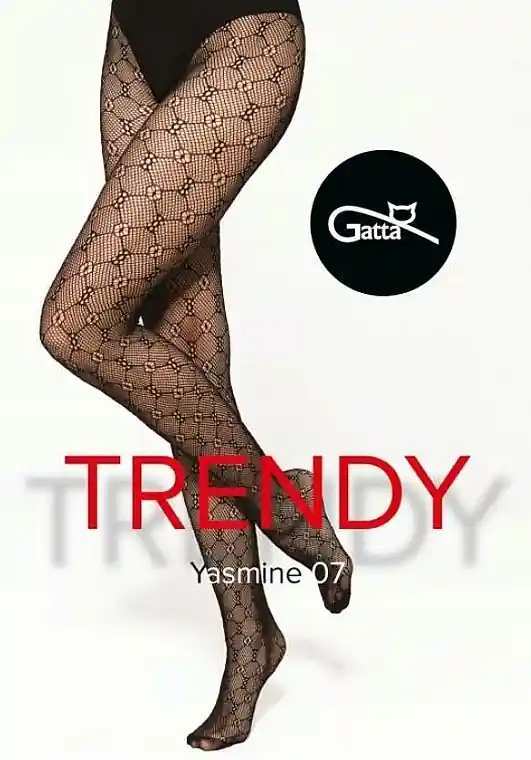 Trendy Yasmine 07 Fishnet Tights, 20 Den, vinaccia - Clothes