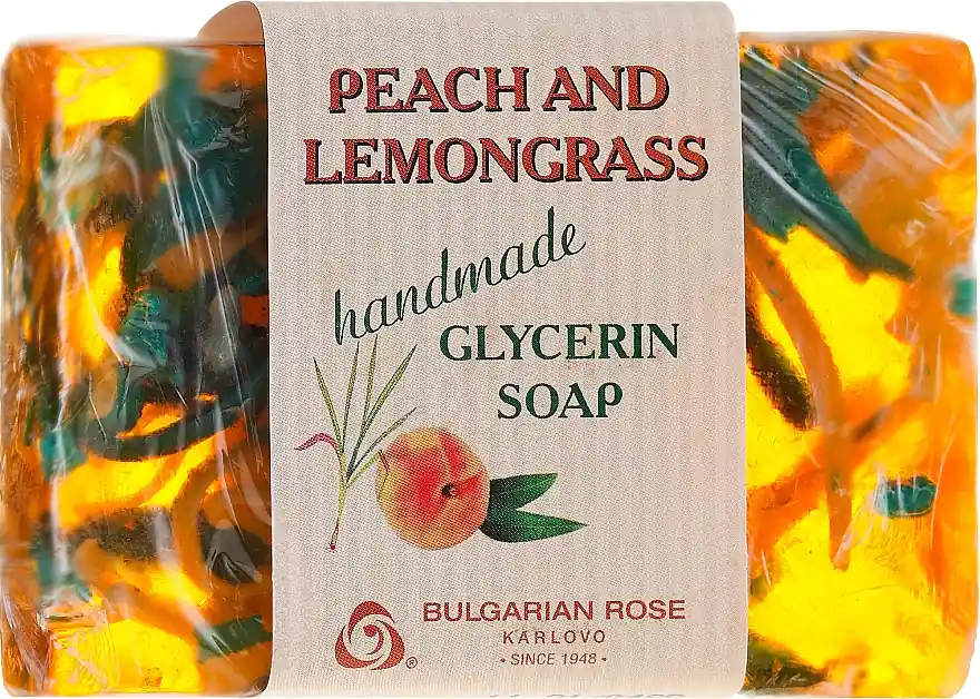 Glycerin Soap "Peach & Lemongrass" - Bath and Body