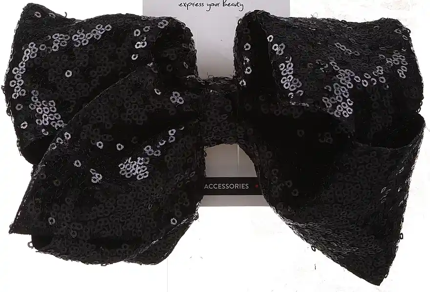Hair Clip, black bow - Accessories