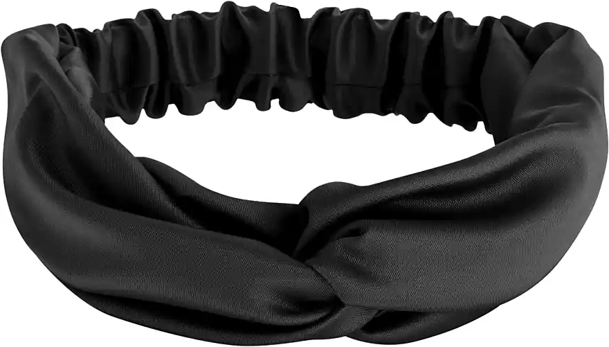 Hair Band "Satin Twist", black - Accessories