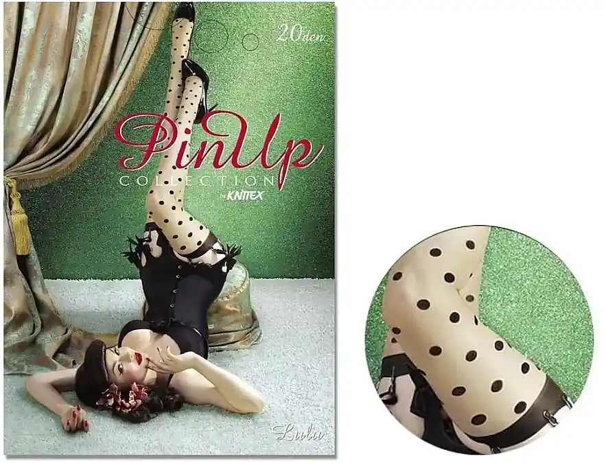 Stockings 'Lulu', 20 den, naturel/nero - Clothes