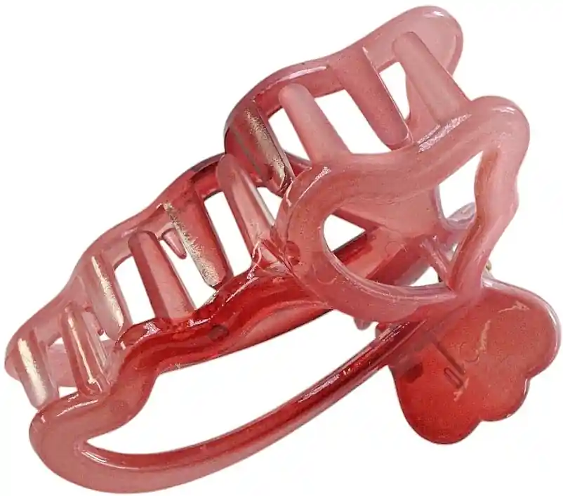 Claw Clip, 8 cm, red and pink - Accessories