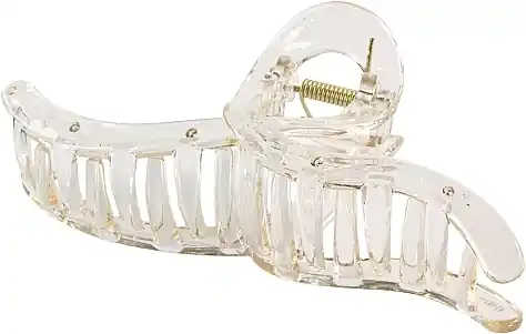 Large white hair claw clip - Accessories