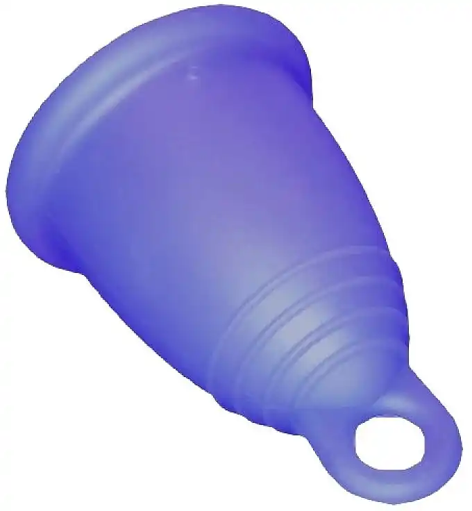 Menstrual Cup with Loop, size L, dark purple - Accessories