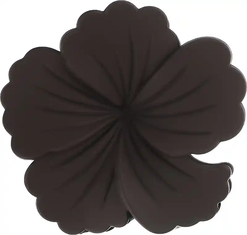 Hibiscus Hair Clip, Dark Brown - Accessories