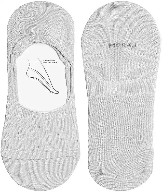 Women's low-cut socks with silicone heel, gray