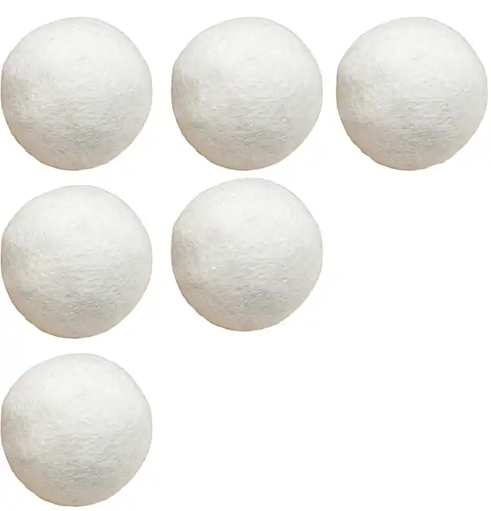 Wool Dryer Balls, 7 cm Diameter, Set of 6 - Accessories