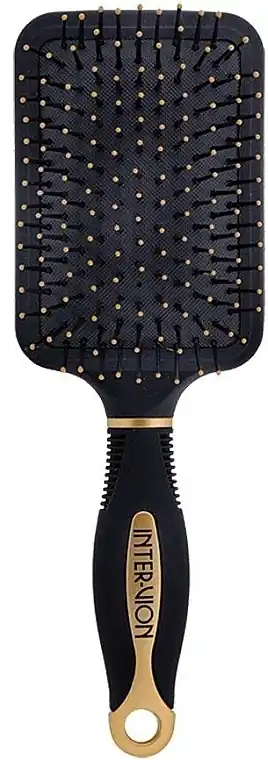 Pneumatic Hair Brush 'Shovel', 499250, Black-Gold