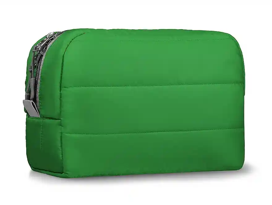 Quilted Classy Makeup Bag, green - Accessories