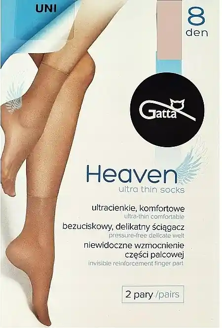 Women Socks 'Heaven', 2 pairs, 8 Den, nero - Clothes
