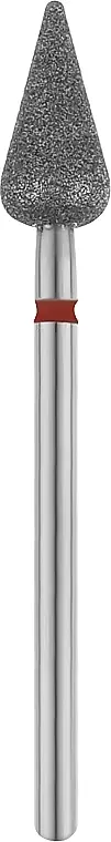 Diamond Nail File Drill Bit, rounded cone, 6.0 mm, red - Accessories