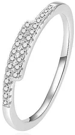 Sparkling Silver Ring with Cubic Zirconia - Costume jewelry
