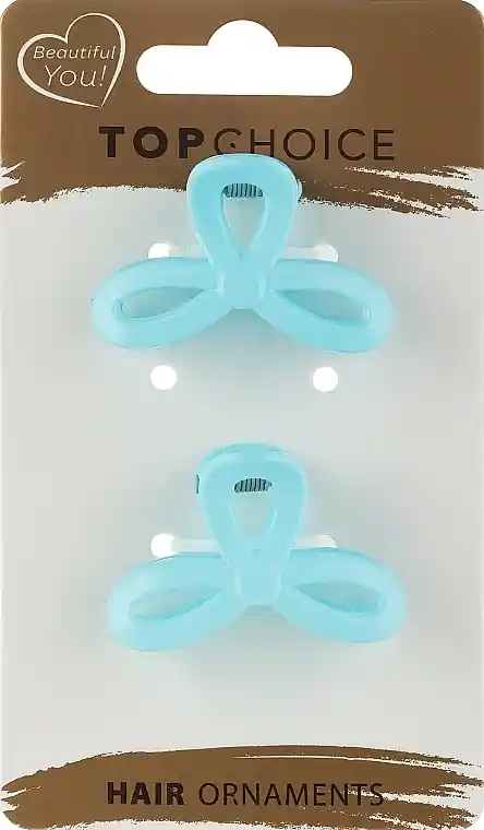 Hair claw clip, 21459, 2 pieces, blue - Accessories