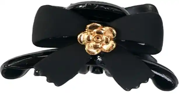 Claw Clip, black, bow - Accessories