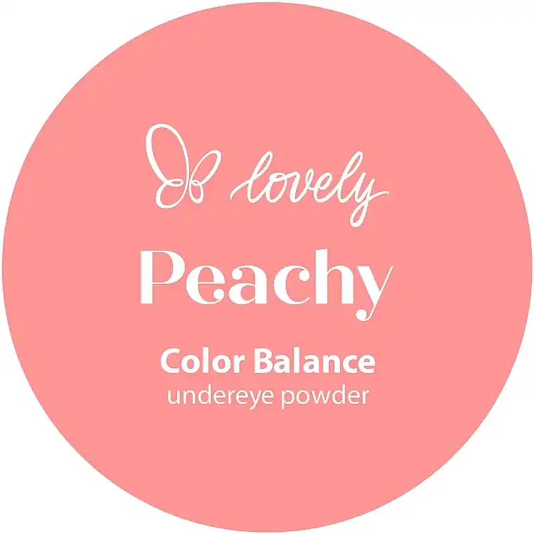 Lovely Peachy Undereye Powder - Makeup